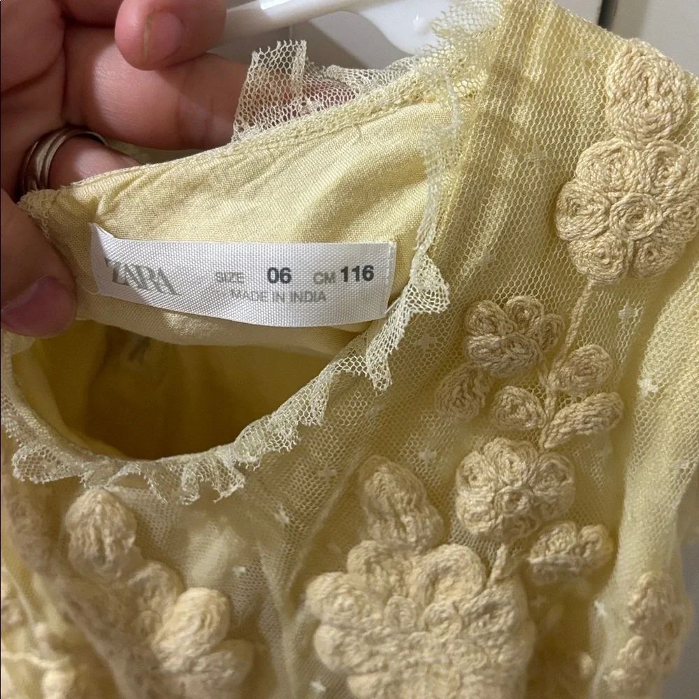 ZARA EMBROIDERED TULLE DRESS - Picture 2 of 3